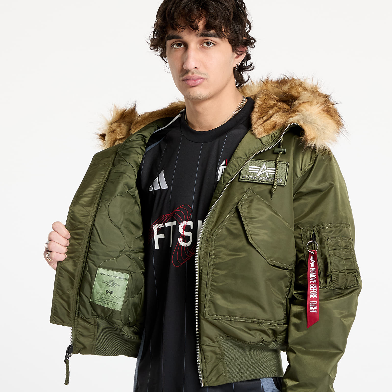 Bundy Alpha Industries 45P Hooded Custom Dark Olive