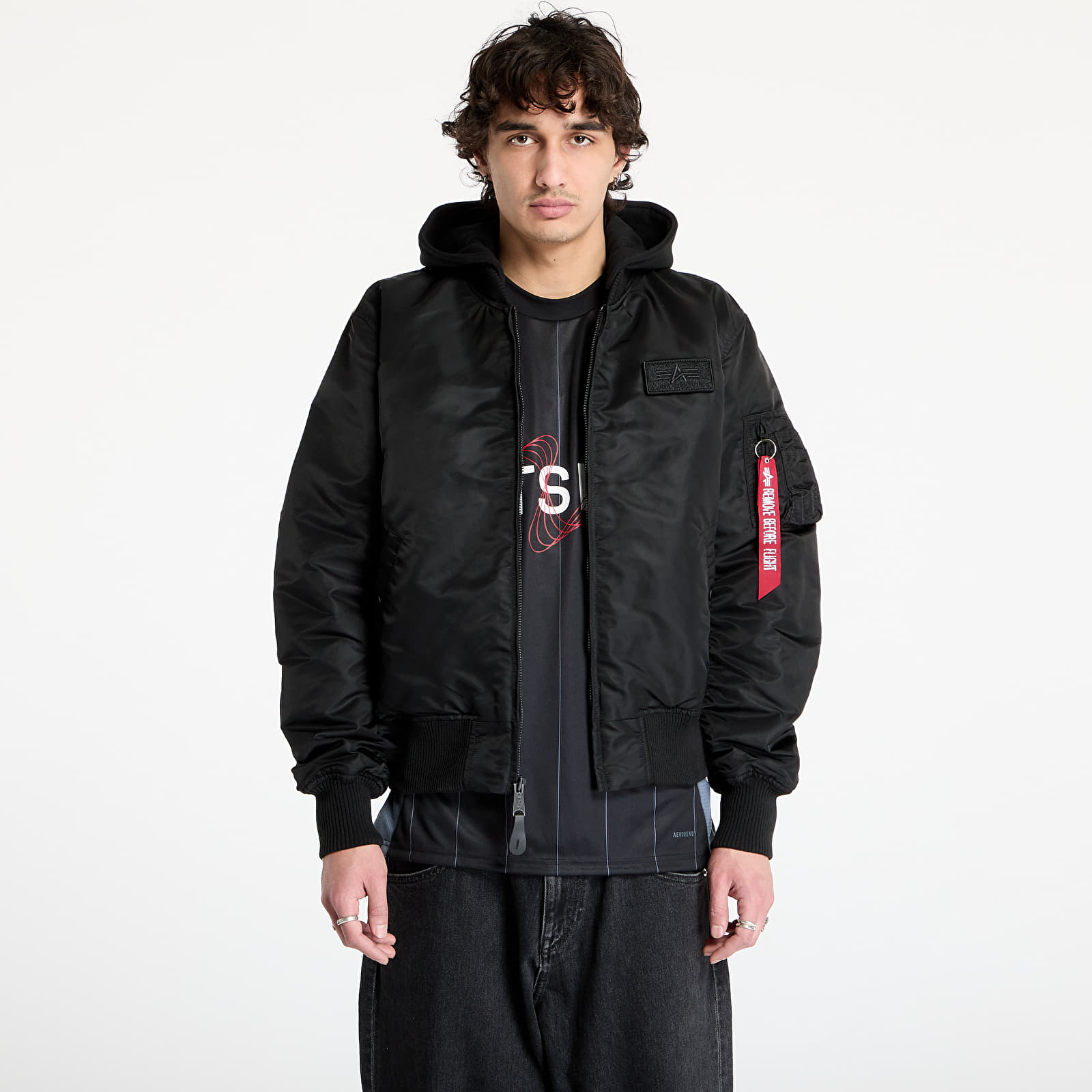 Men's jackets Alpha Industries MA - 1 ZH Back Print Black