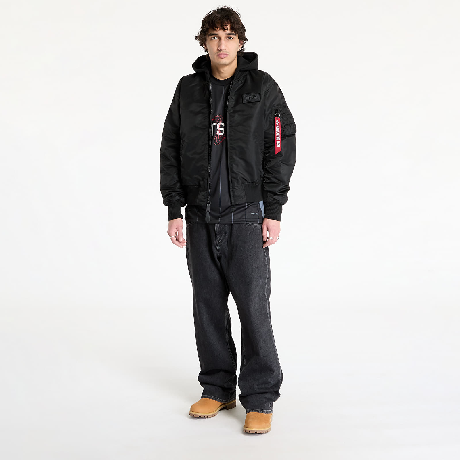 Men's jackets Alpha Industries MA - 1 ZH Back Print Black