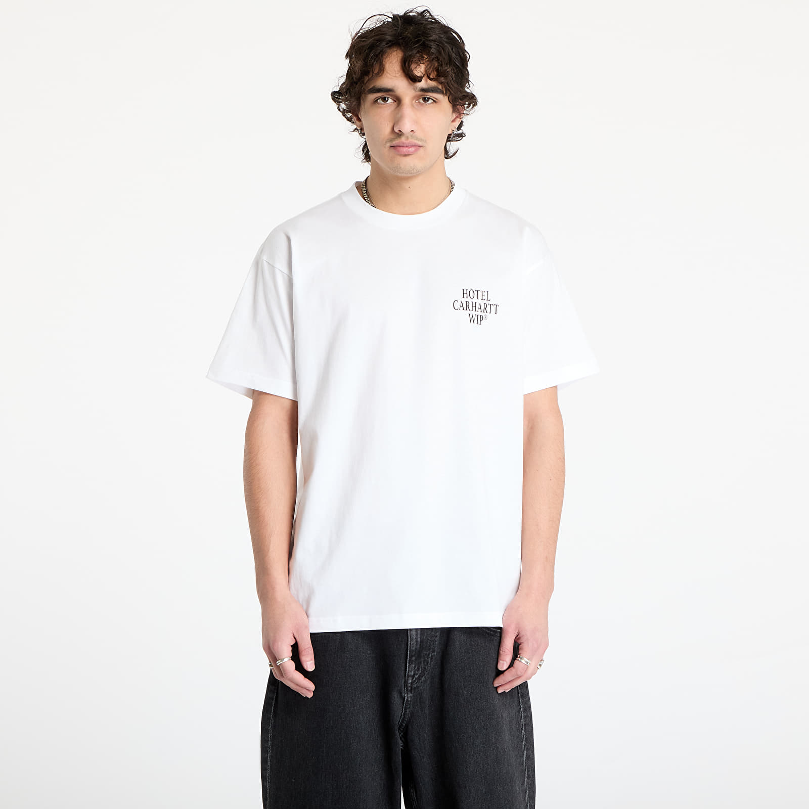 Pánske tričká Carhartt WIP S/S Hotel Keys T-Shirt UNISEX White/ Black