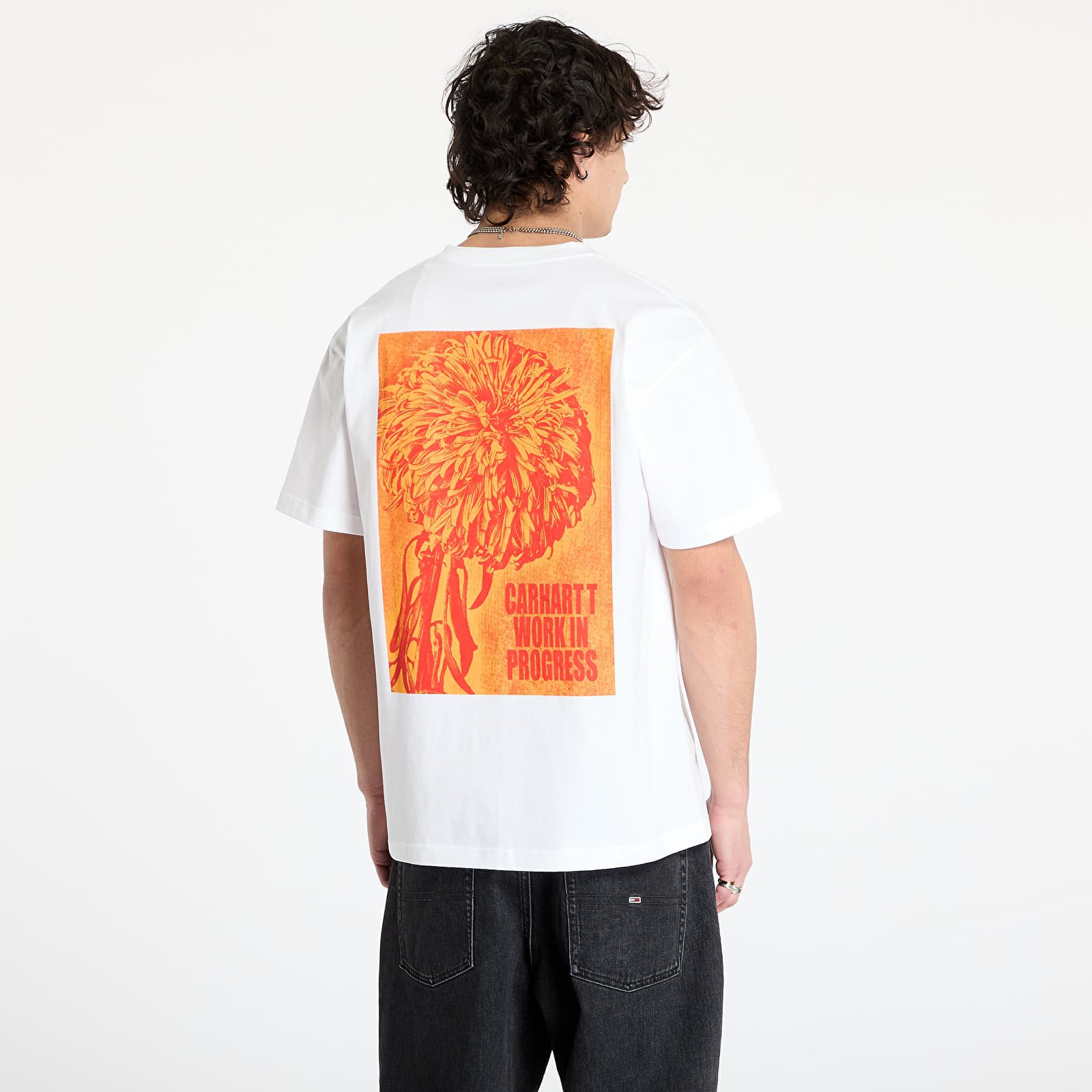T-shirty męskie Carhartt WIP S/S Chrysanthemum T-Shirt UNISEX White