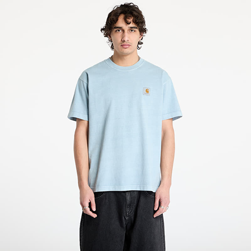 T-shirt Carhartt WIP S/S Vista T-Shirt UNISEX Dusty Ice Garment Dyed