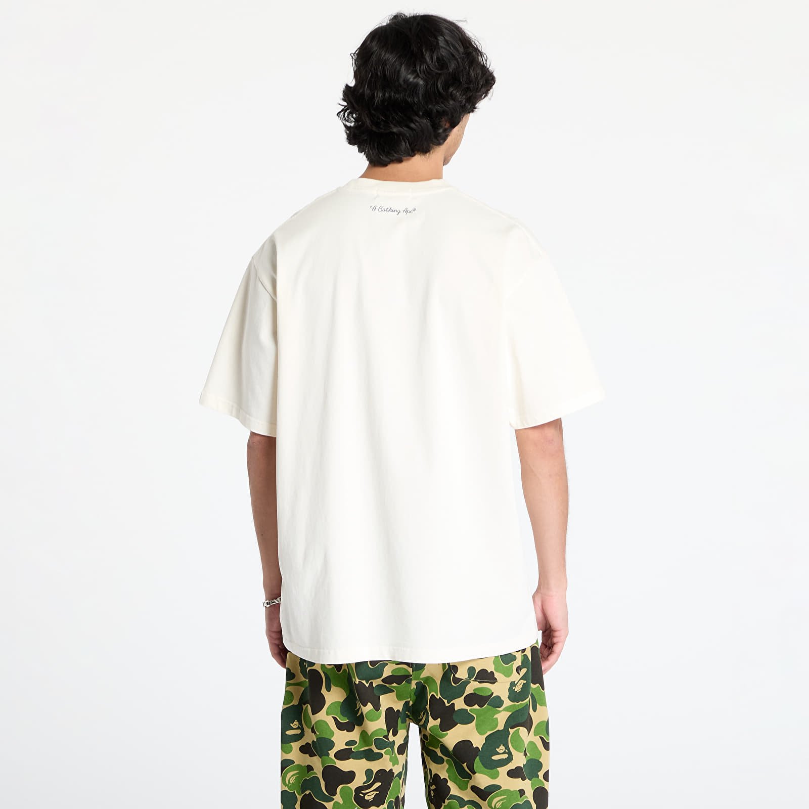 Koszulki A BATHING APE Garment Dye Shark Relaxed Fit Tee Ivory
