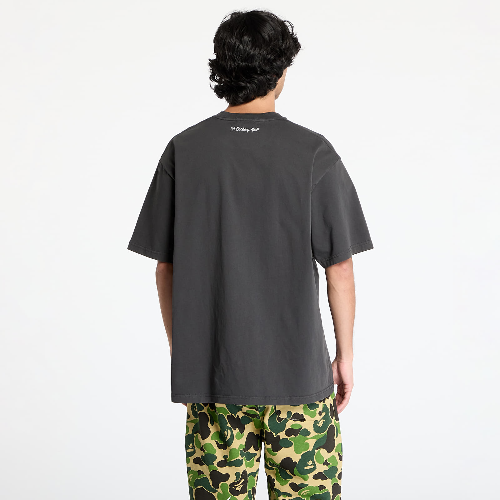 Pólók A BATHING APE Garment Dye Shark Relaxed Fit Tee Black