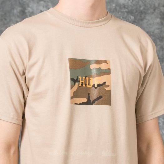 T-Shirts and shirts HUF Ambush Camo Box Logo S/S Tee Sand
