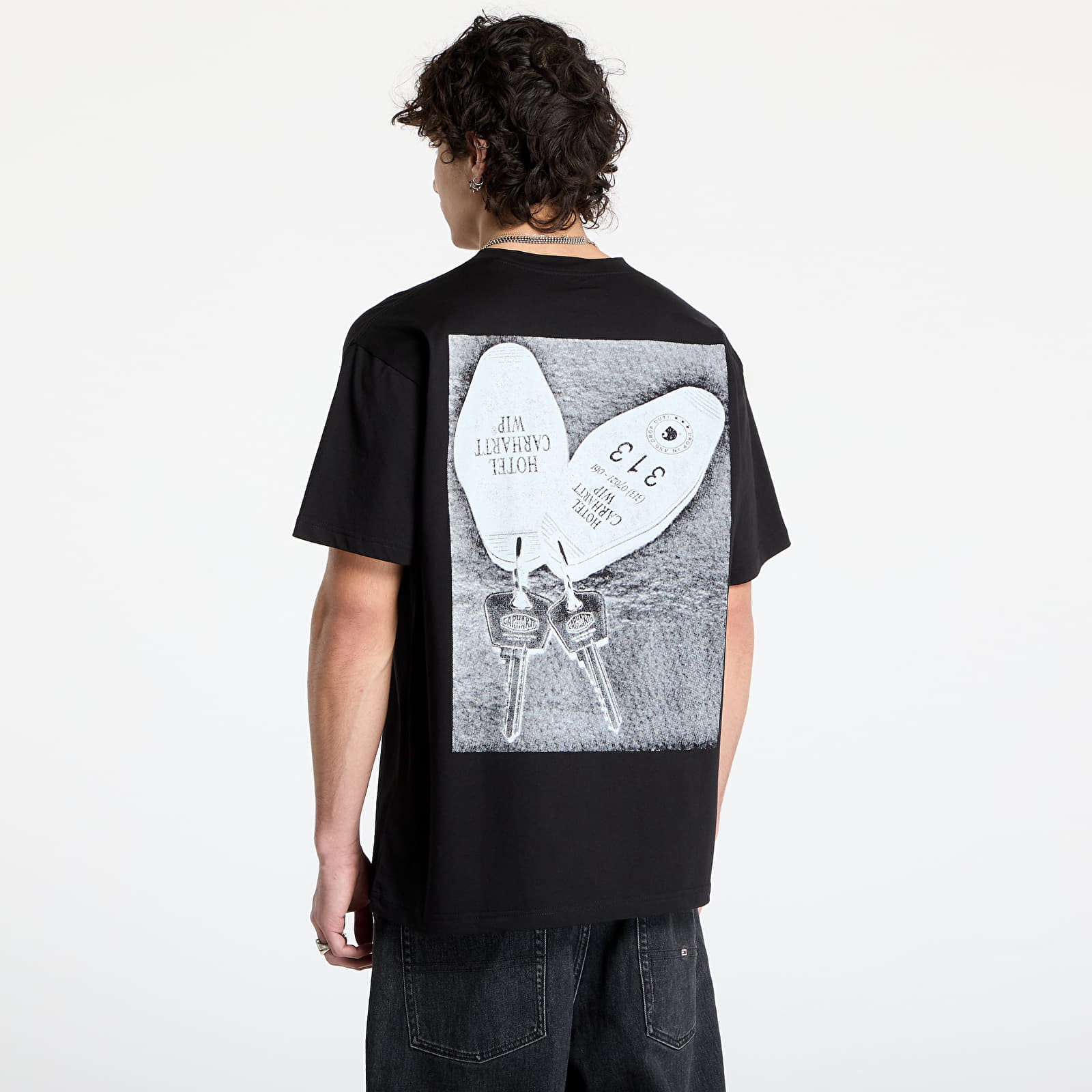Pánská trička Carhartt WIP S/S Hotel Keys T-Shirt UNISEX Black/ White