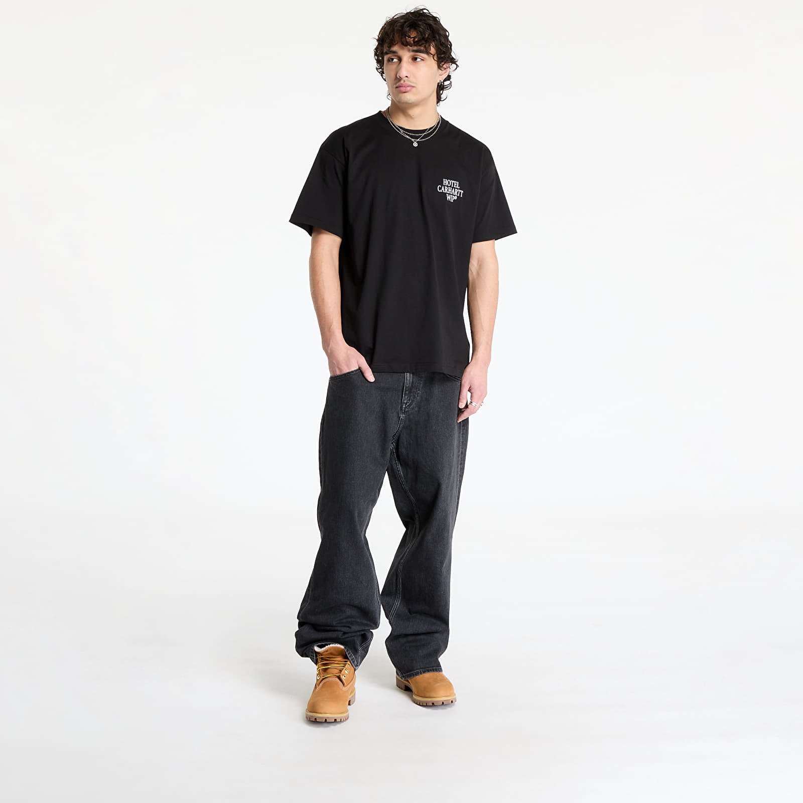 Pánská trička Carhartt WIP S/S Hotel Keys T-Shirt UNISEX Black/ White