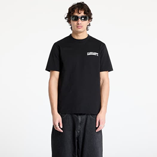 Póló Carhartt WIP University Script Short Sleeve T-Shirt UNISEX Black/ White