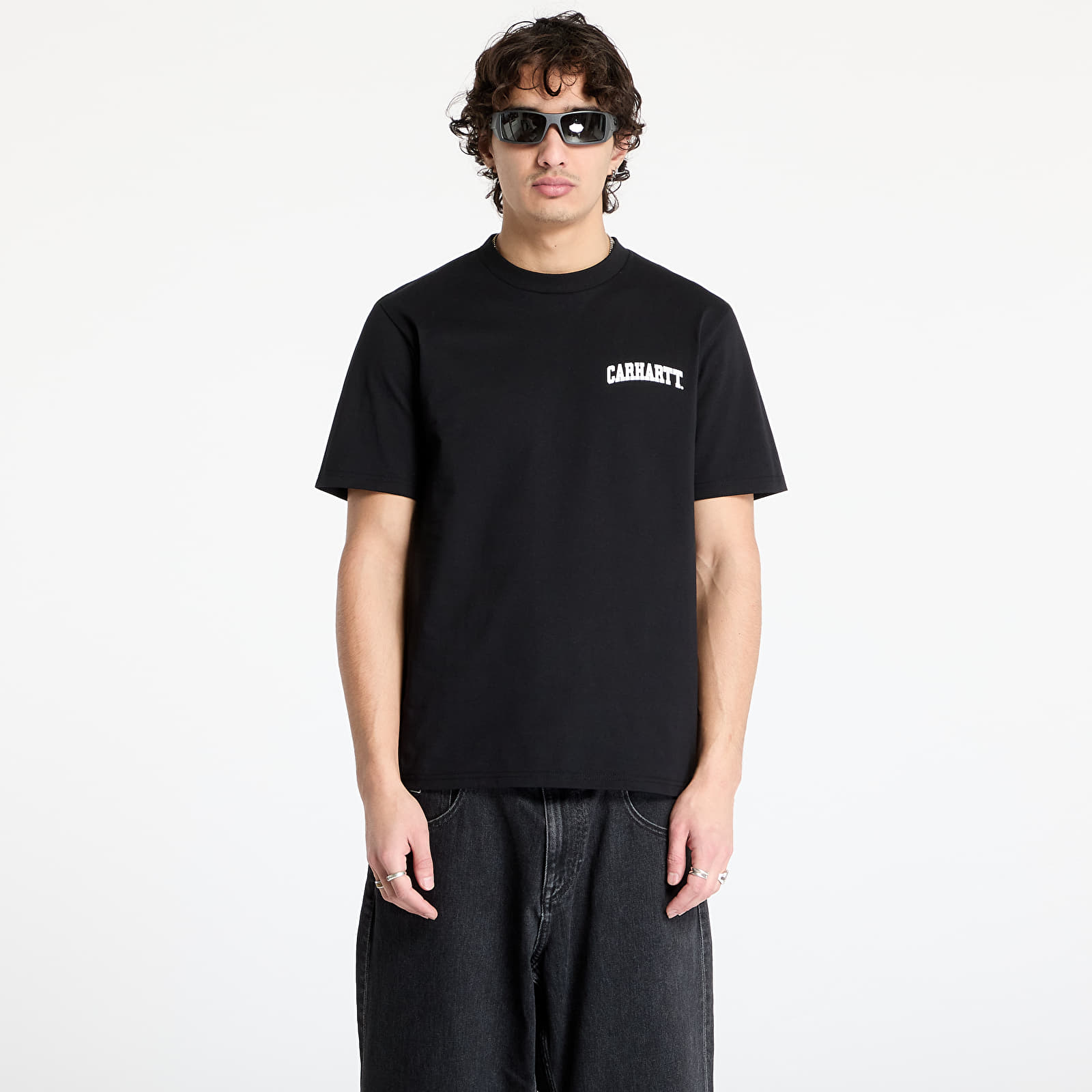 T-Shirts Carhartt WIP University Script Short Sleeve T-Shirt UNISEX Black/ White