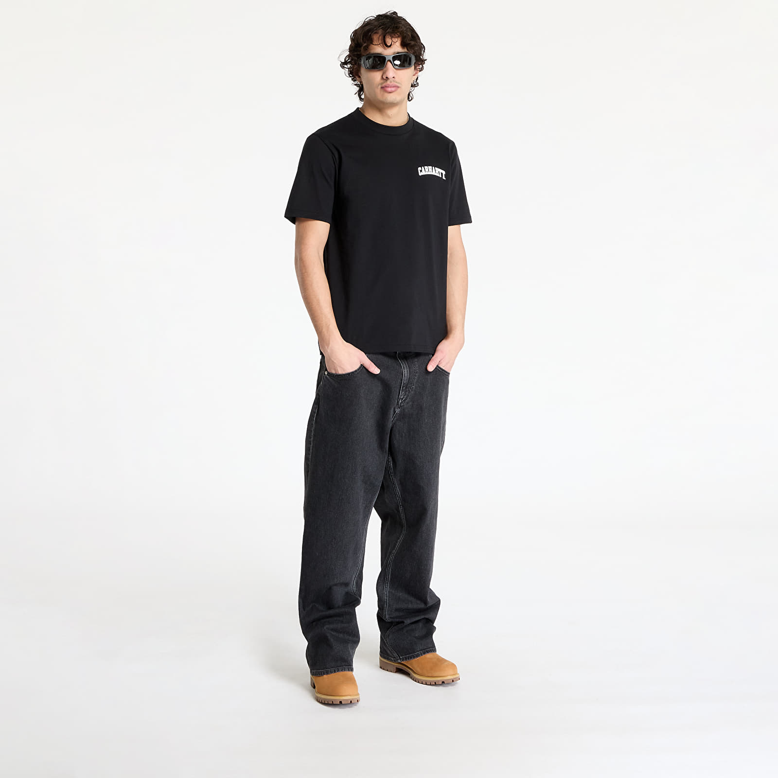 T-Shirts Carhartt WIP University Script Short Sleeve T-Shirt UNISEX Black/ White