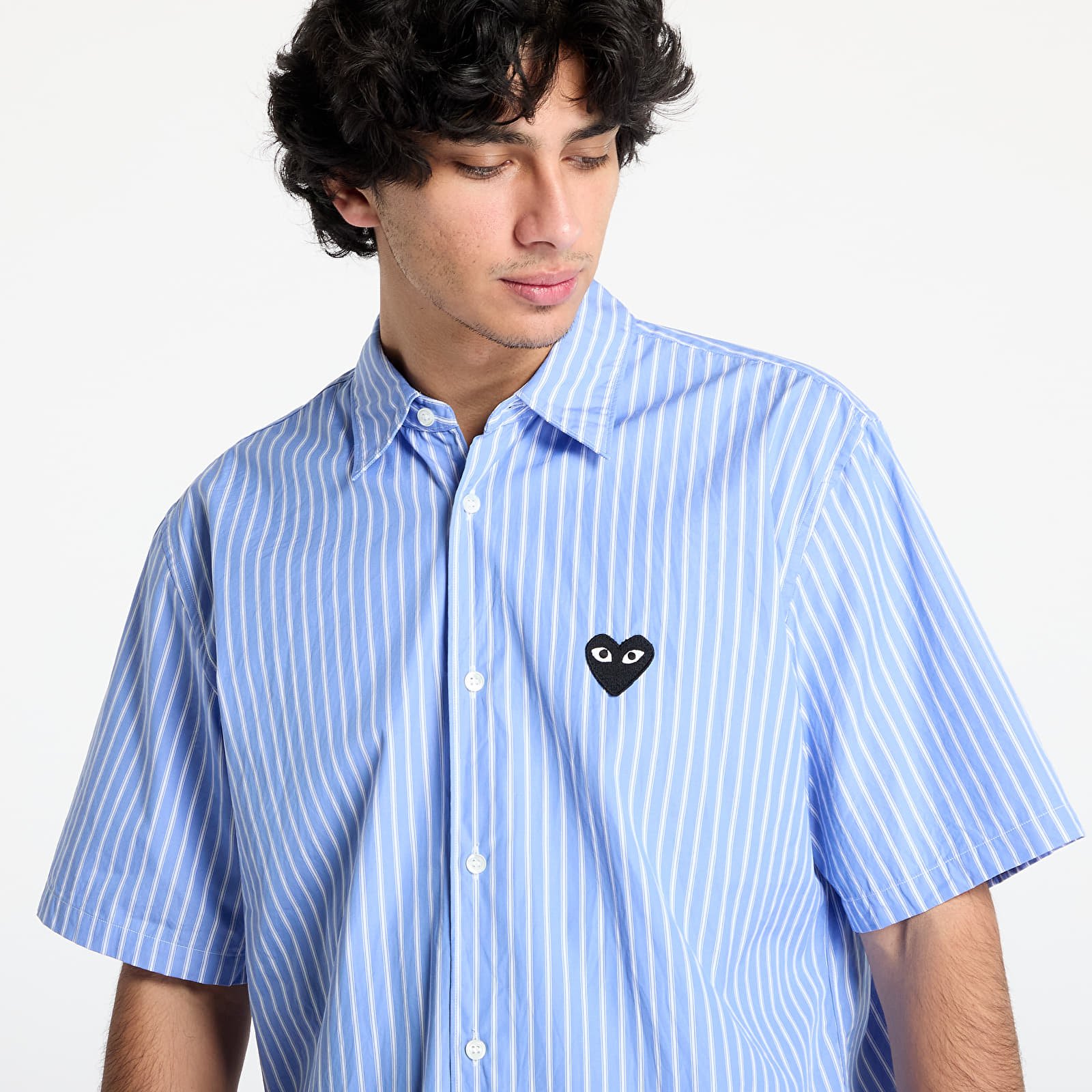 Hemden Comme des Garçons PLAY Black Emblem Woven Shirt  UNISEX Stripe