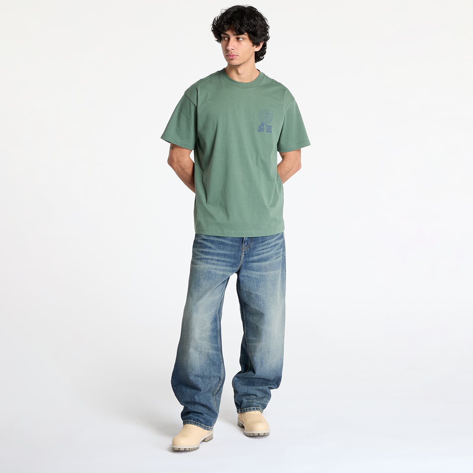 T-shirts  Carhartt WIP Short Sleeve Chrysanthemum T-Shirt UNISEX Duck Green