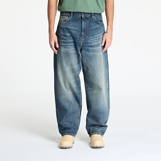 Džíny Carhartt WIP W' Brandon Pant Blue Worn Used Wash