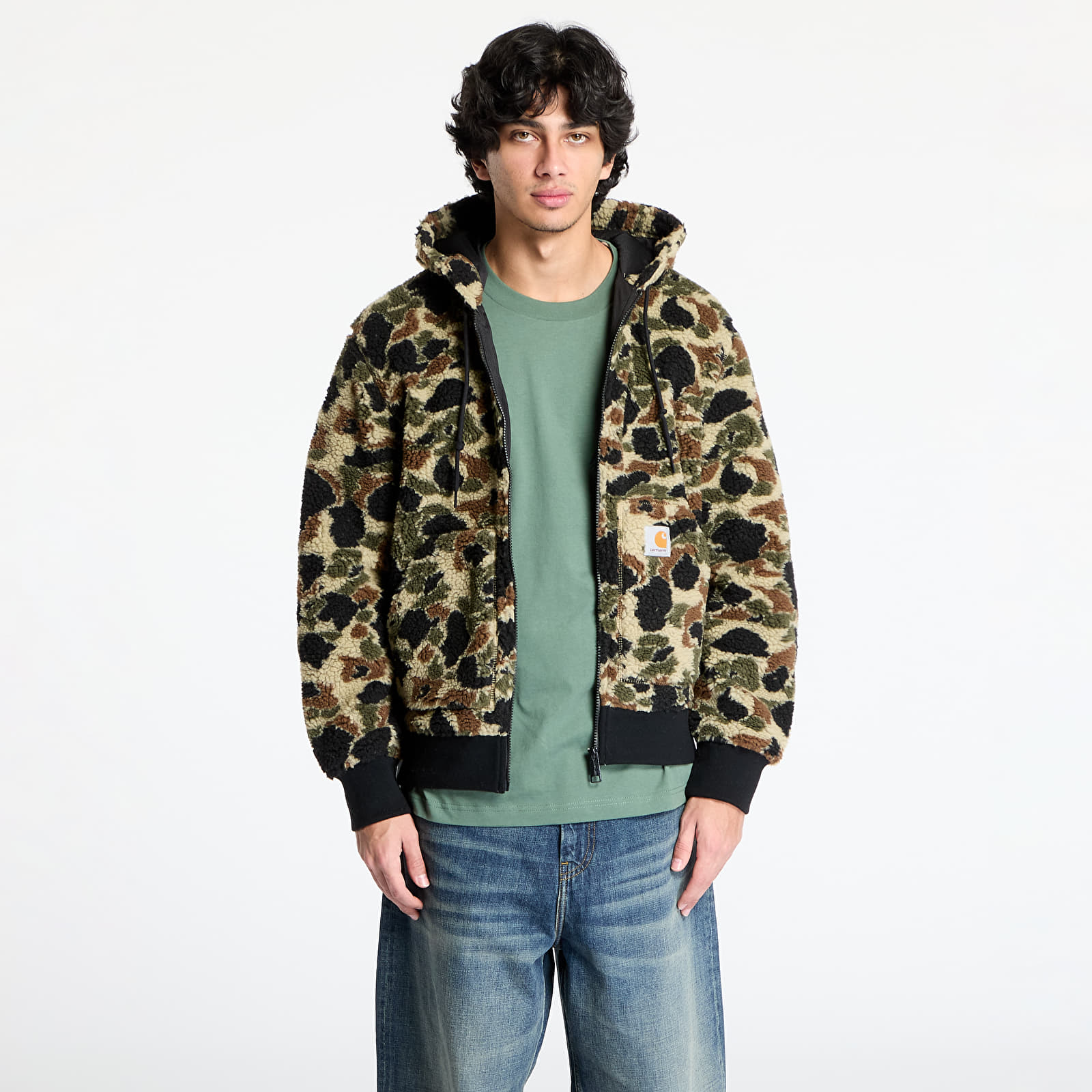 Vesty Carhartt WIP OG Active Liner UNISEX Camo Duck Jacquard/ Green