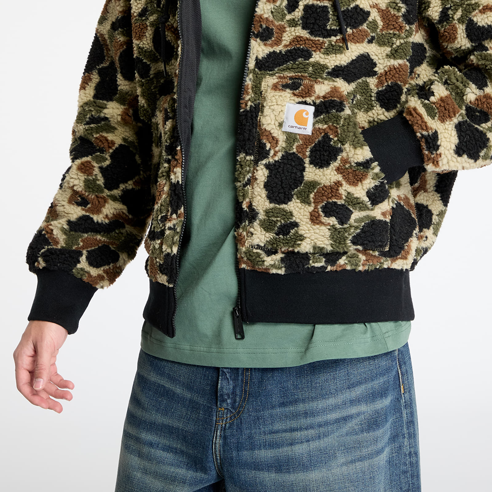 Vesty Carhartt WIP OG Active Liner UNISEX Camo Duck Jacquard/ Green