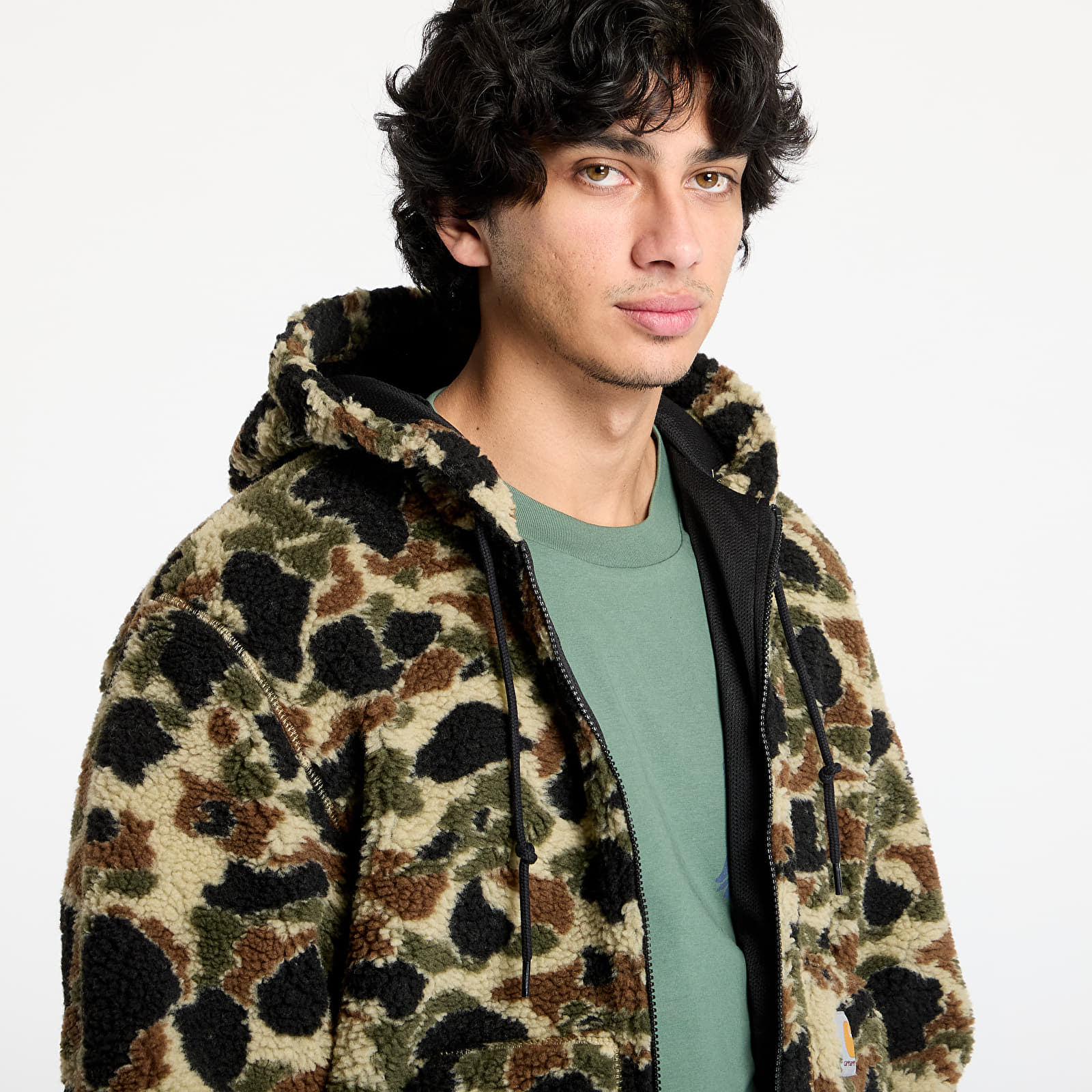 Vesty Carhartt WIP OG Active Liner UNISEX Camo Duck Jacquard/ Green