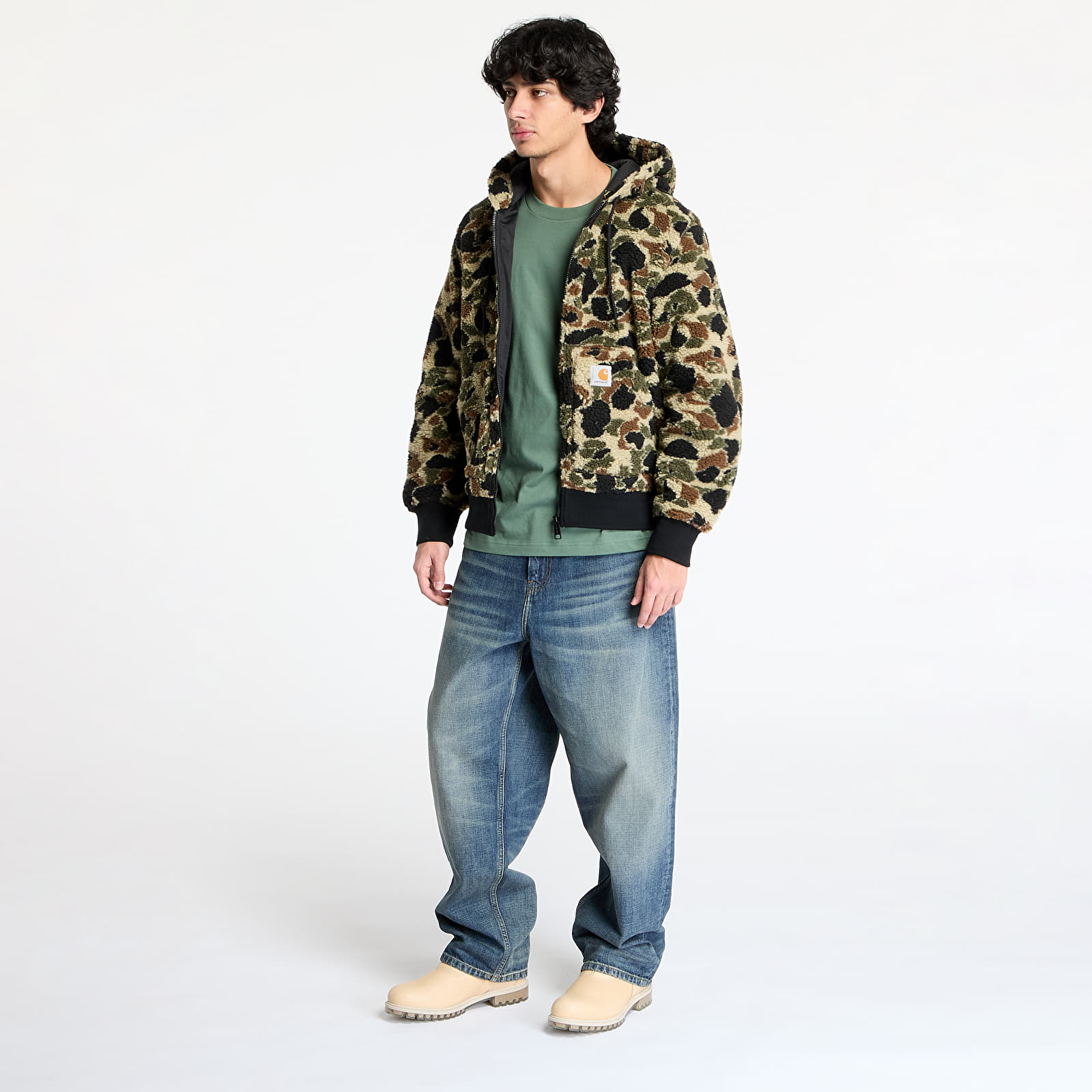 Vesty Carhartt WIP OG Active Liner UNISEX Camo Duck Jacquard/ Green