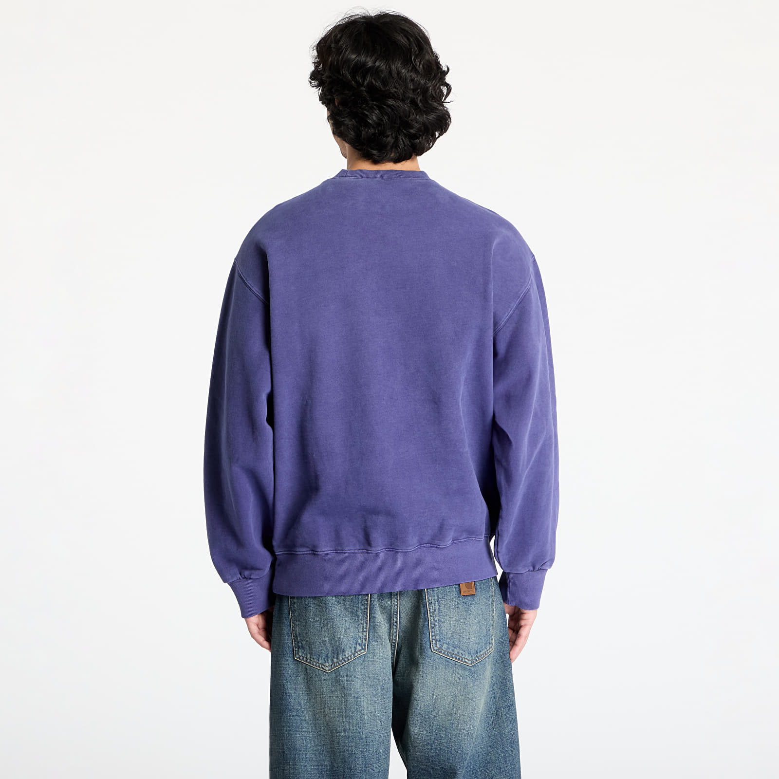 Mikiny Carhartt WIP Vista Sweatshirt UNISEX Aura Garment Dyed