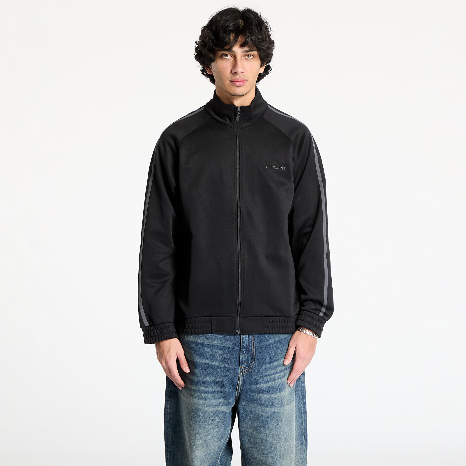 Pánské mikiny Carhartt WIP Bolan Jacket UNISEX Black/ Graphite