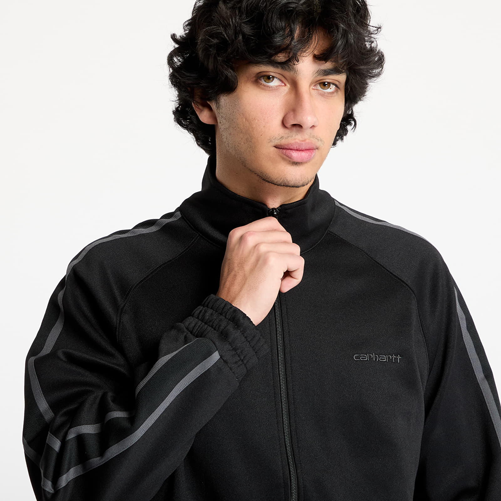 Pánské mikiny Carhartt WIP Bolan Jacket UNISEX Black/ Graphite