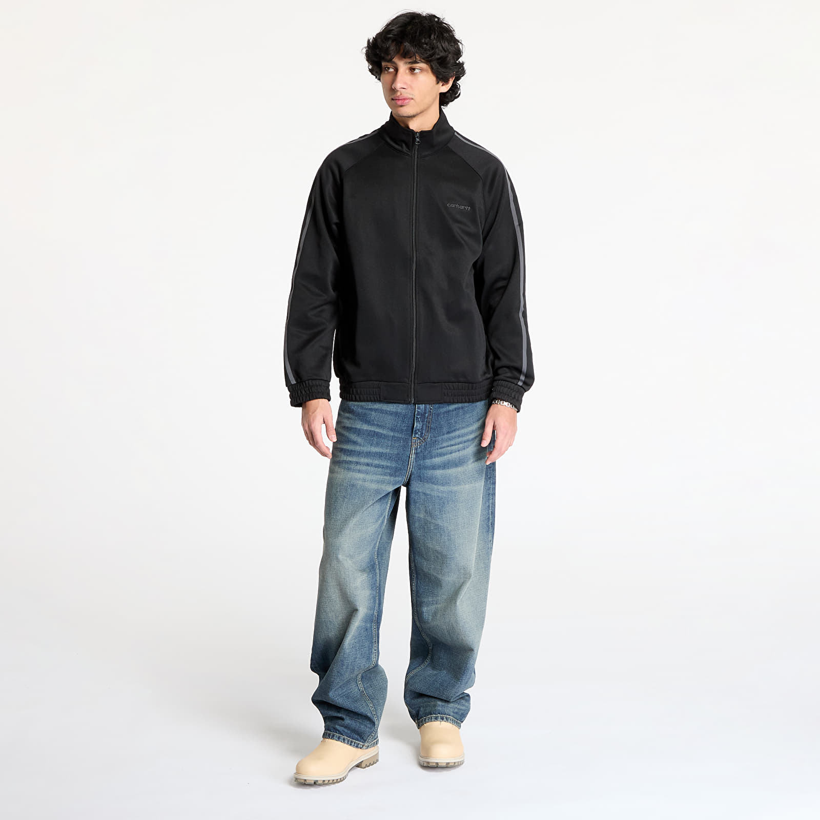 Pánské mikiny Carhartt WIP Bolan Jacket UNISEX Black/ Graphite