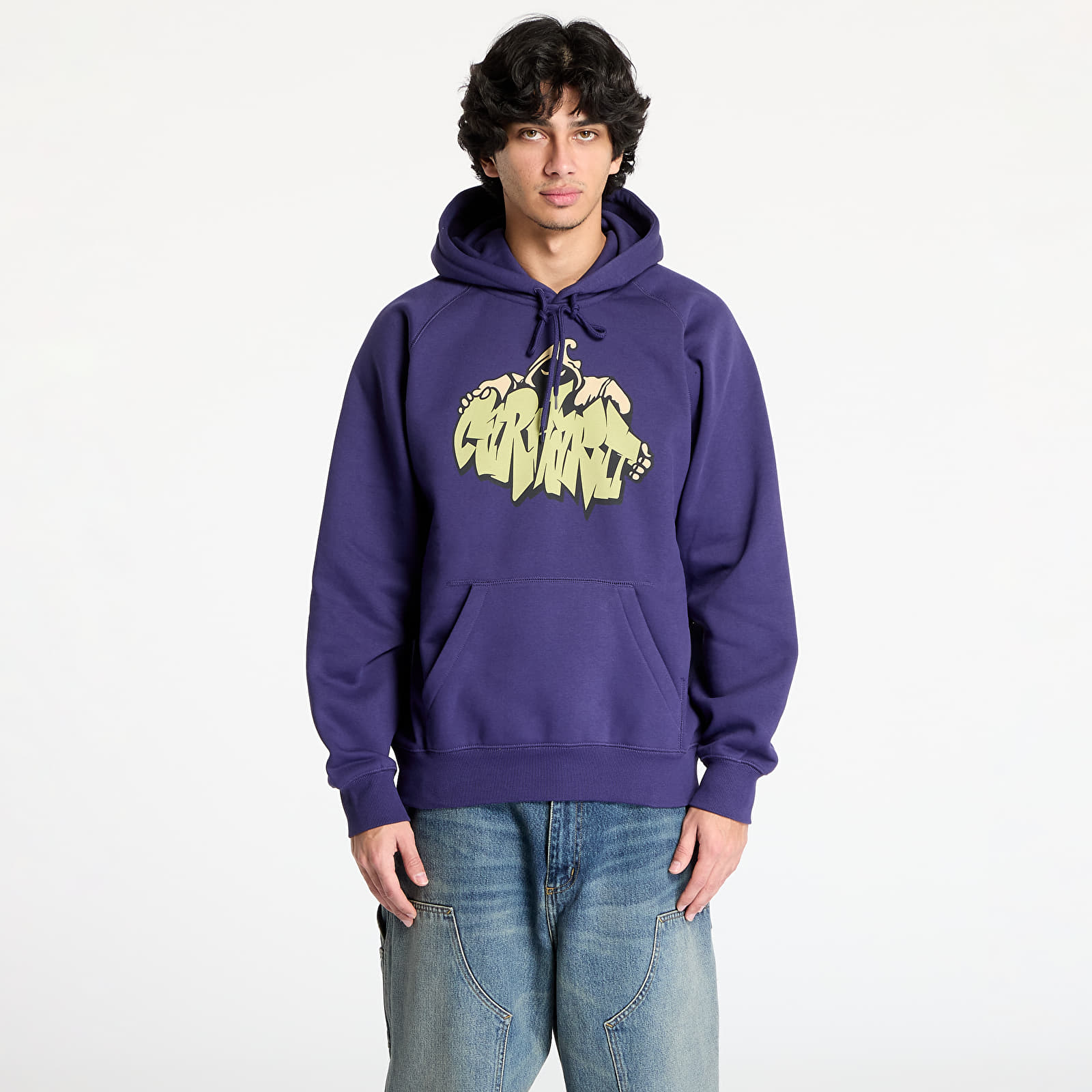 Mikiny Carhartt WIP Hooded Yute Sweatshirt UNISEX Aura