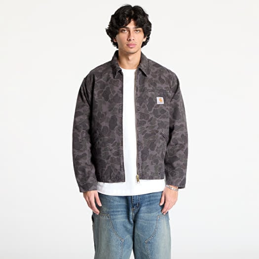 Carhartt WIP Duck Detroit Jacket UNISEX Camo Duck/ Green/ Graphite Garment Dyed