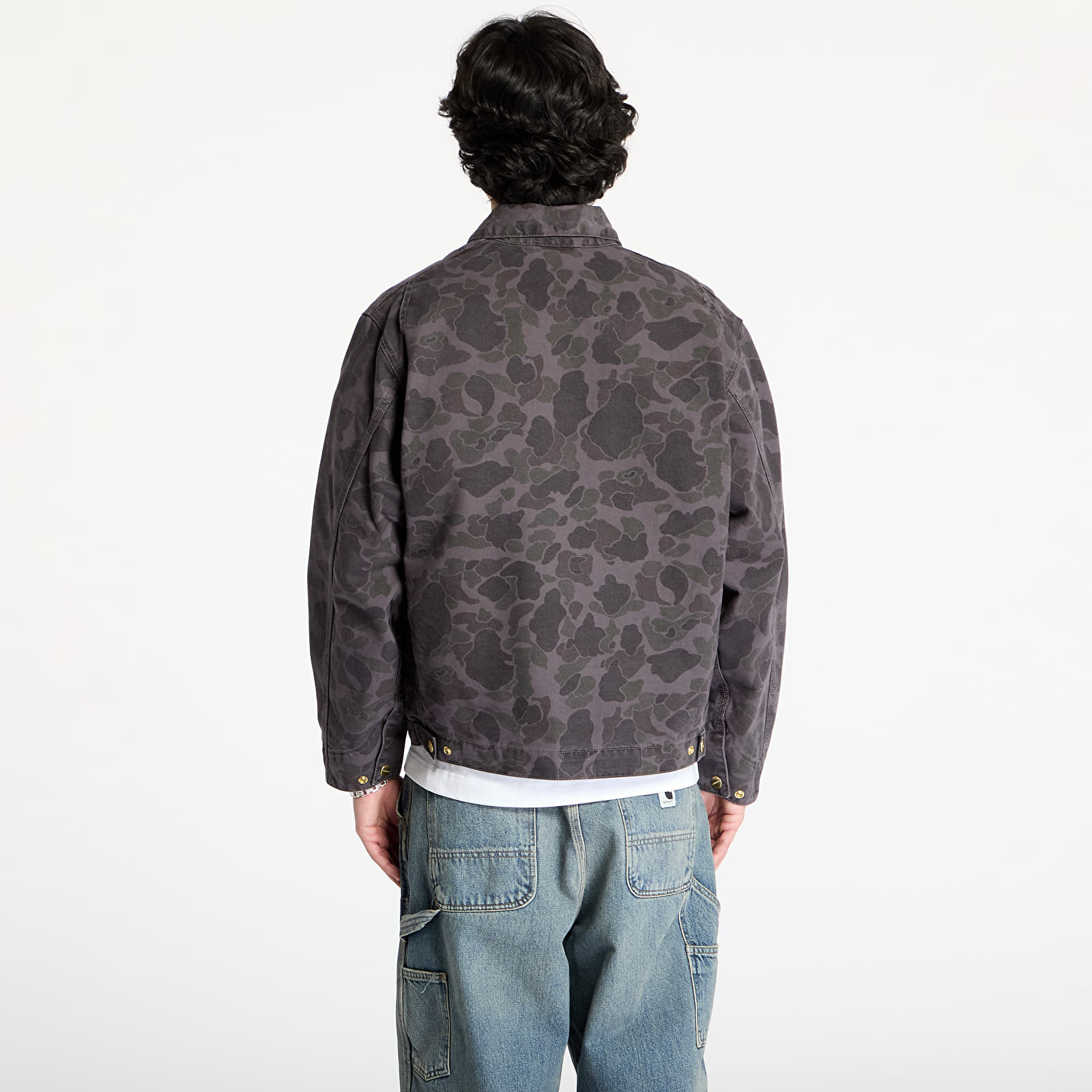 Men's jackets Carhartt WIP Duck Detroit Jacket UNISEX Camo Duck/ Green/ Graphite Garment Dyed