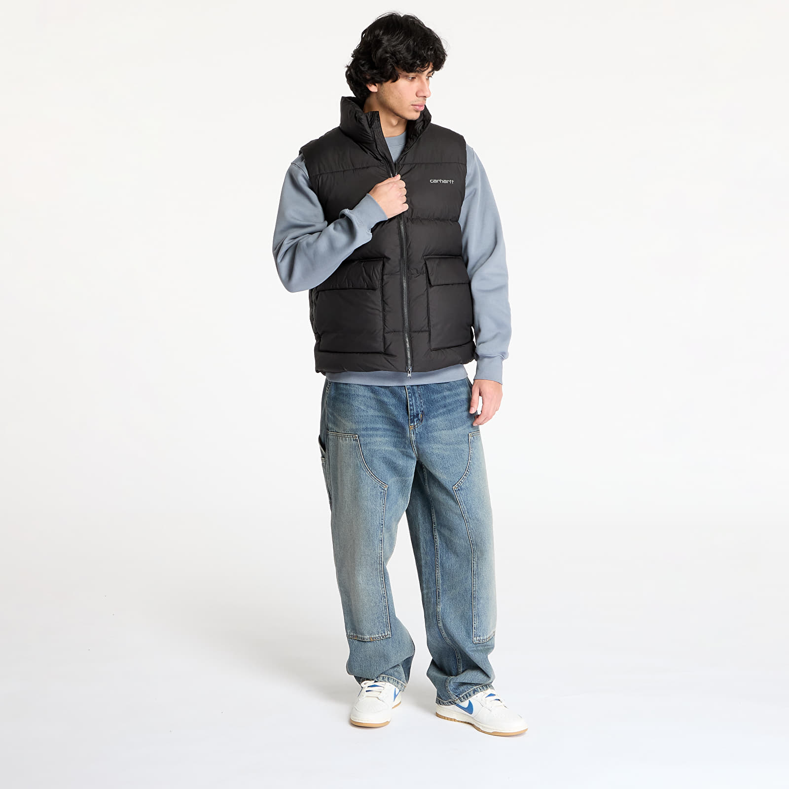 Vestes Carhartt WIP Springfield Vest UNISEX Black/ Misty Grey