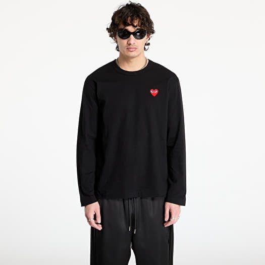 T-shirt Comme des Garçons PLAY Long Sleeve Tee UNISEX Black