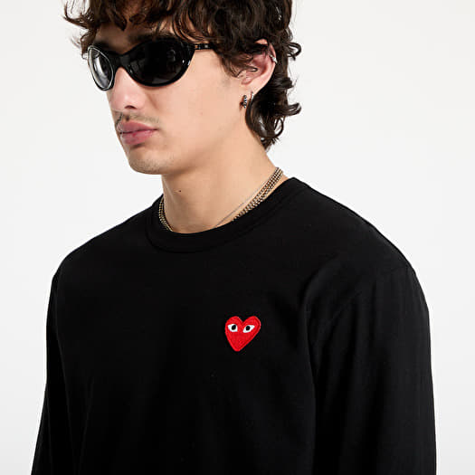 Comme des Garçons PLAY Long Sleeve Tee UNISEX Black | Footshop