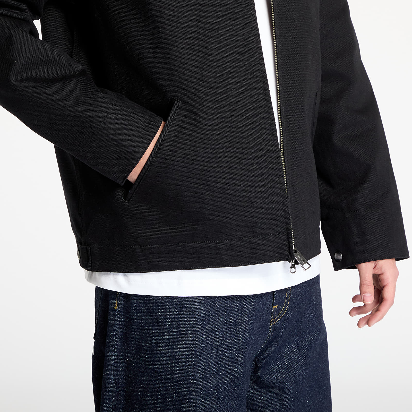 Jakker Carhartt WIP Detroit Jacket UNISEX Black/ Black Rigid