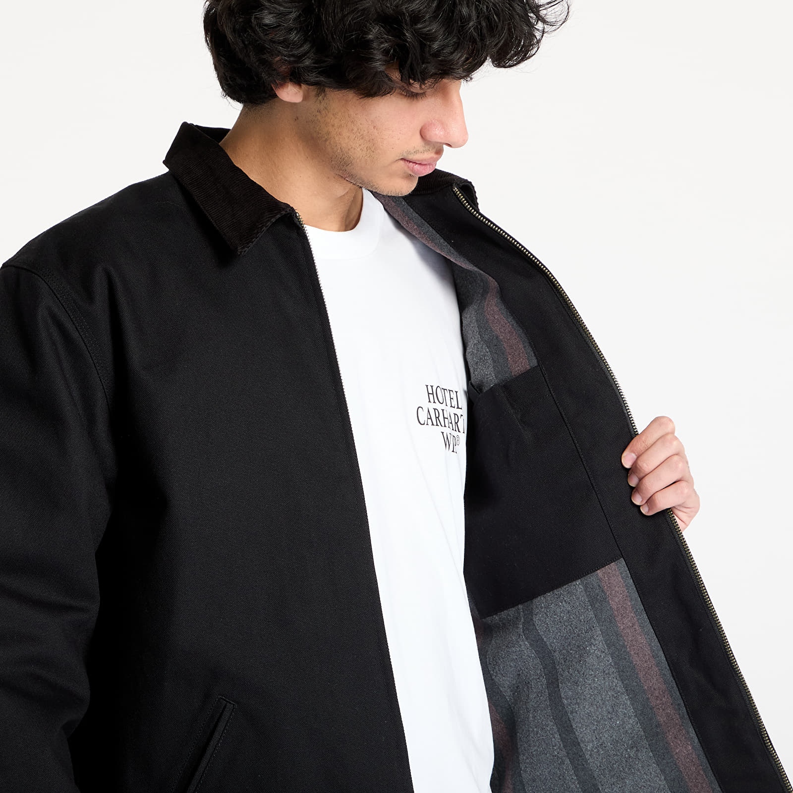 Jakker Carhartt WIP Detroit Jacket UNISEX Black/ Black Rigid