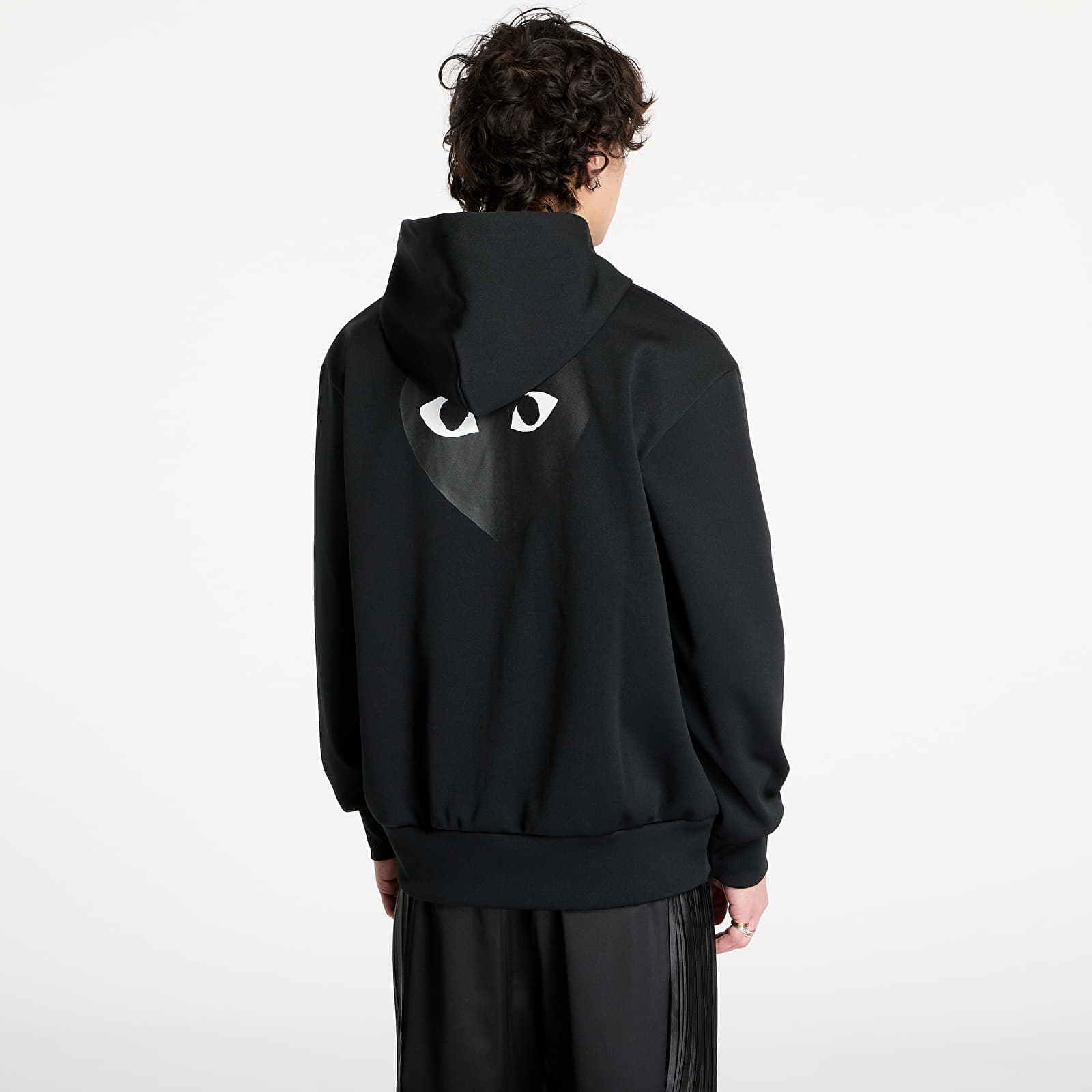 Mikiny Comme des Garçons PLAY Zip Hoodie UNISEX Black | Footshop