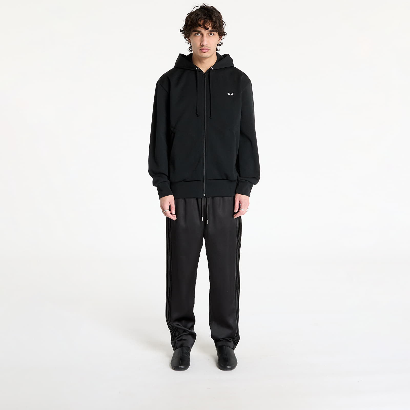 Dukserice Comme des Garçons PLAY Zip Hoodie UNISEX Black