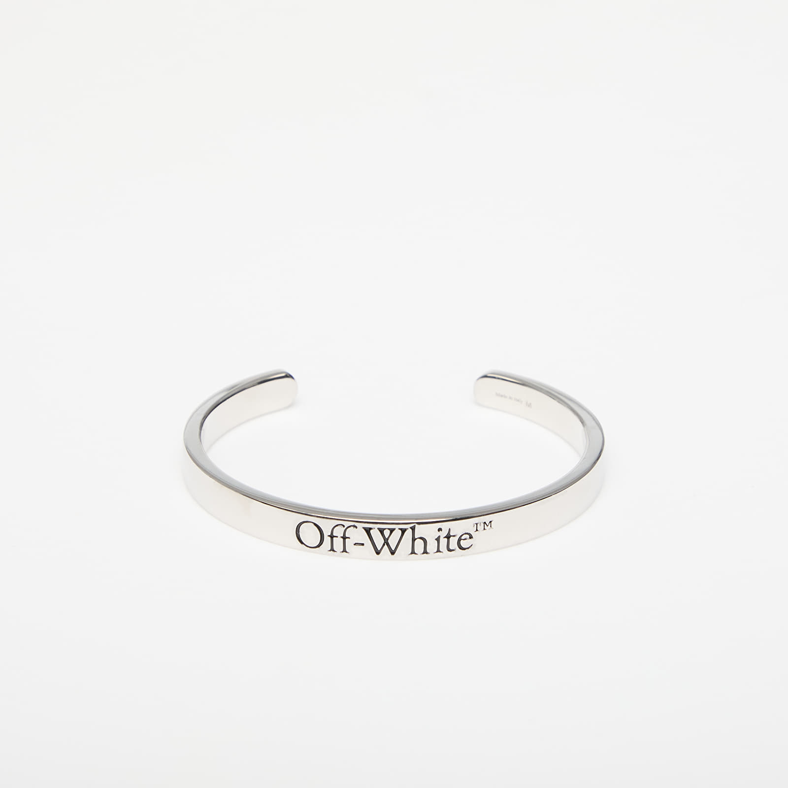 Armbänder Off-White Bangle Bracelet Silver/ Black