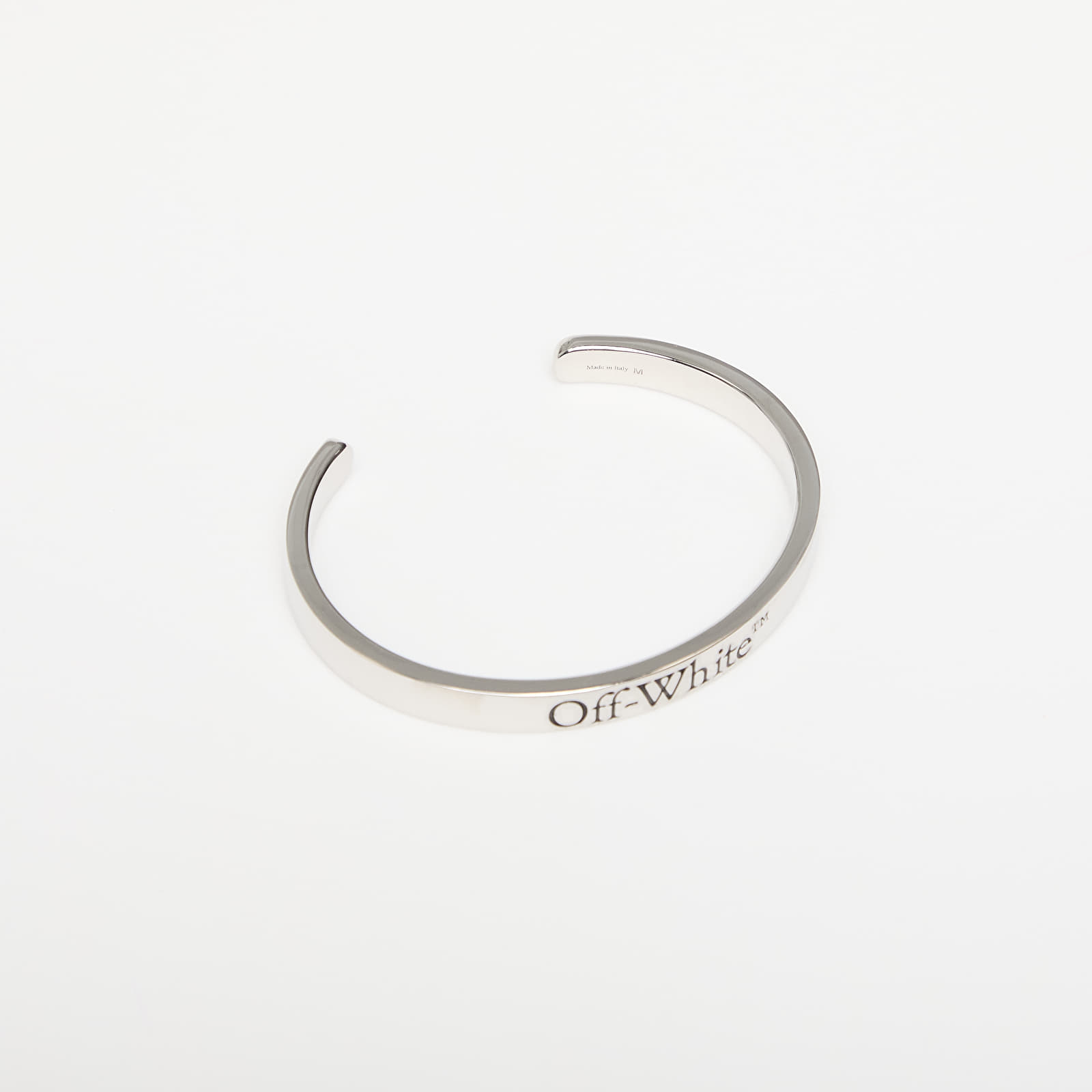 Armbänder Off-White Bangle Bracelet Silver/ Black