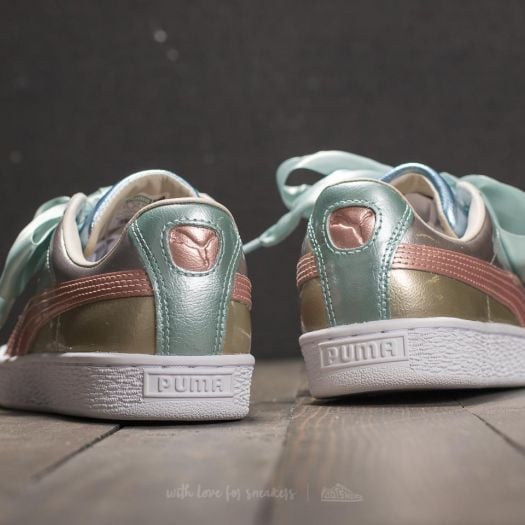 Women s shoes Puma Basket Heart Bauble FM Wn s Silver Footshop
