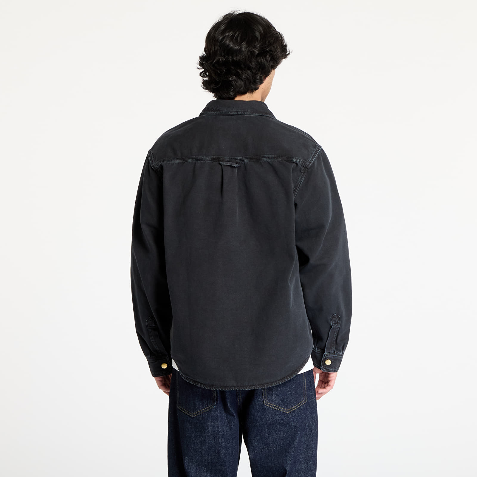 Ingek Carhartt WIP Conro Shirt Jacket UNISEX Black Stone Dyed