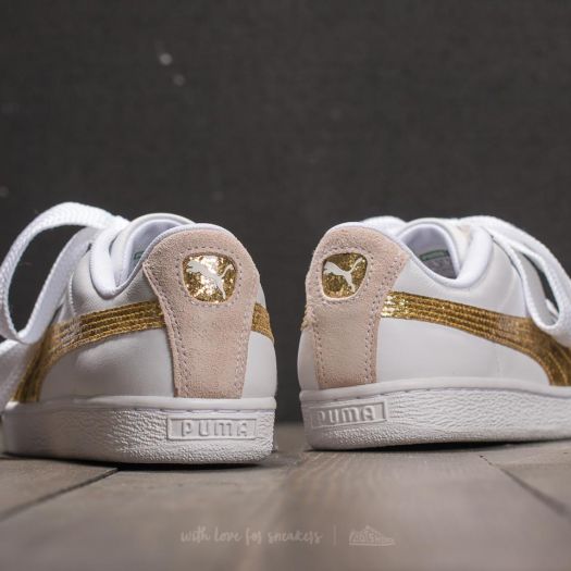 Gold and white puma purse clearance