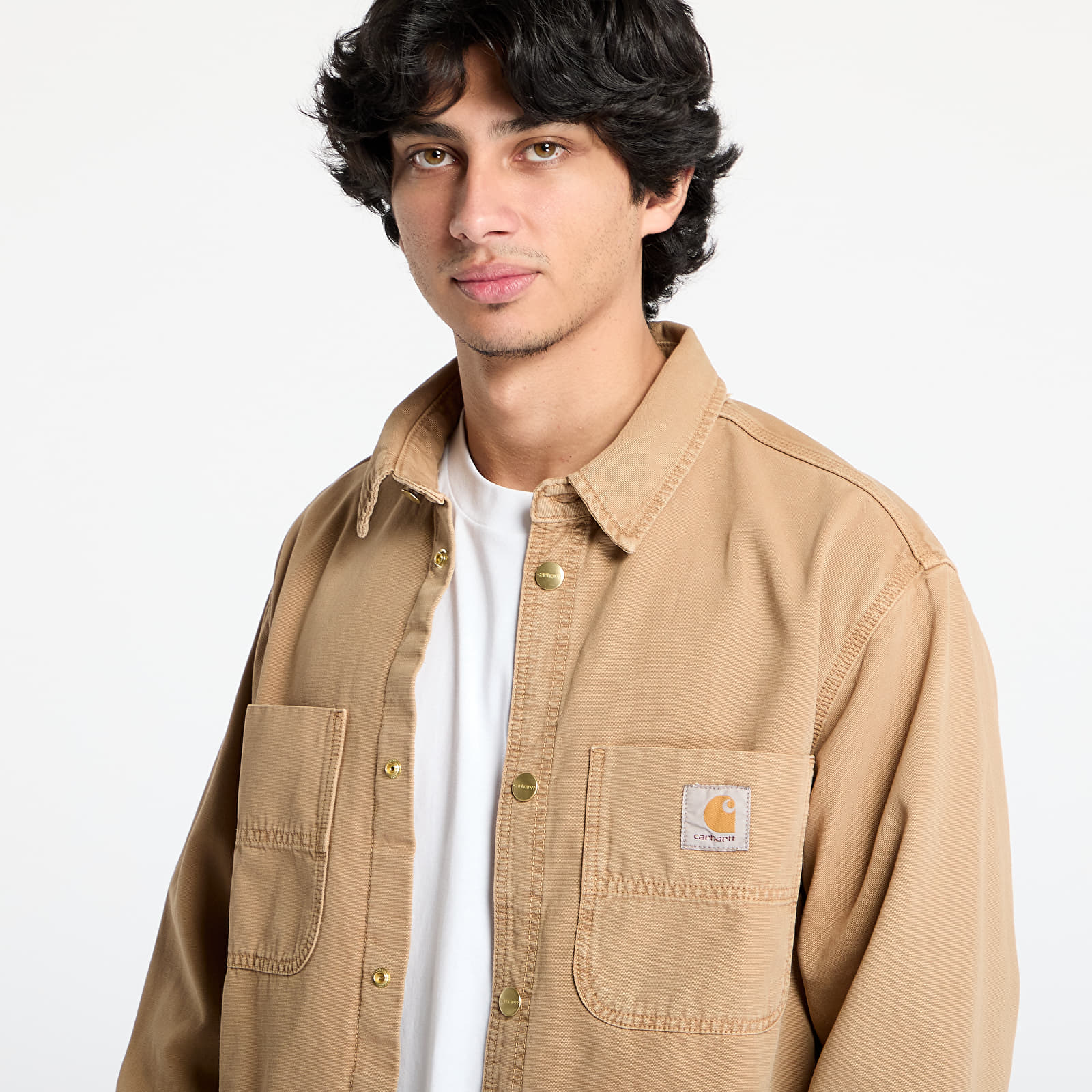 Krekli Carhartt WIP Conro Shirt Jac UNISEX Peanut Stone Dyed