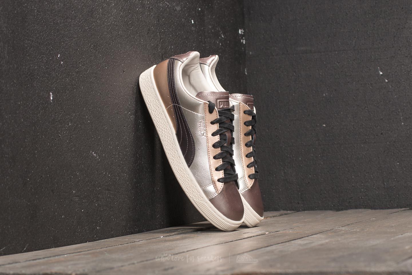 Men s shoes Puma Basket Broken Bauble FM Gold Footshop