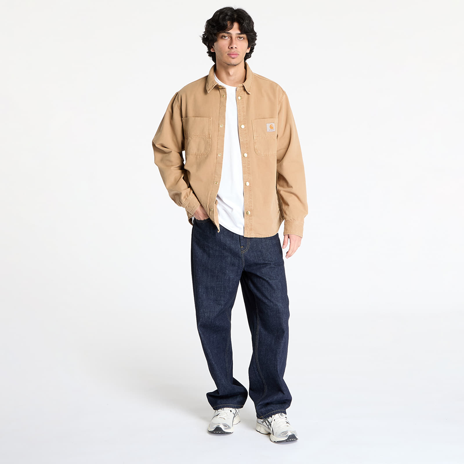 Krekli Carhartt WIP Conro Shirt Jac UNISEX Peanut Stone Dyed
