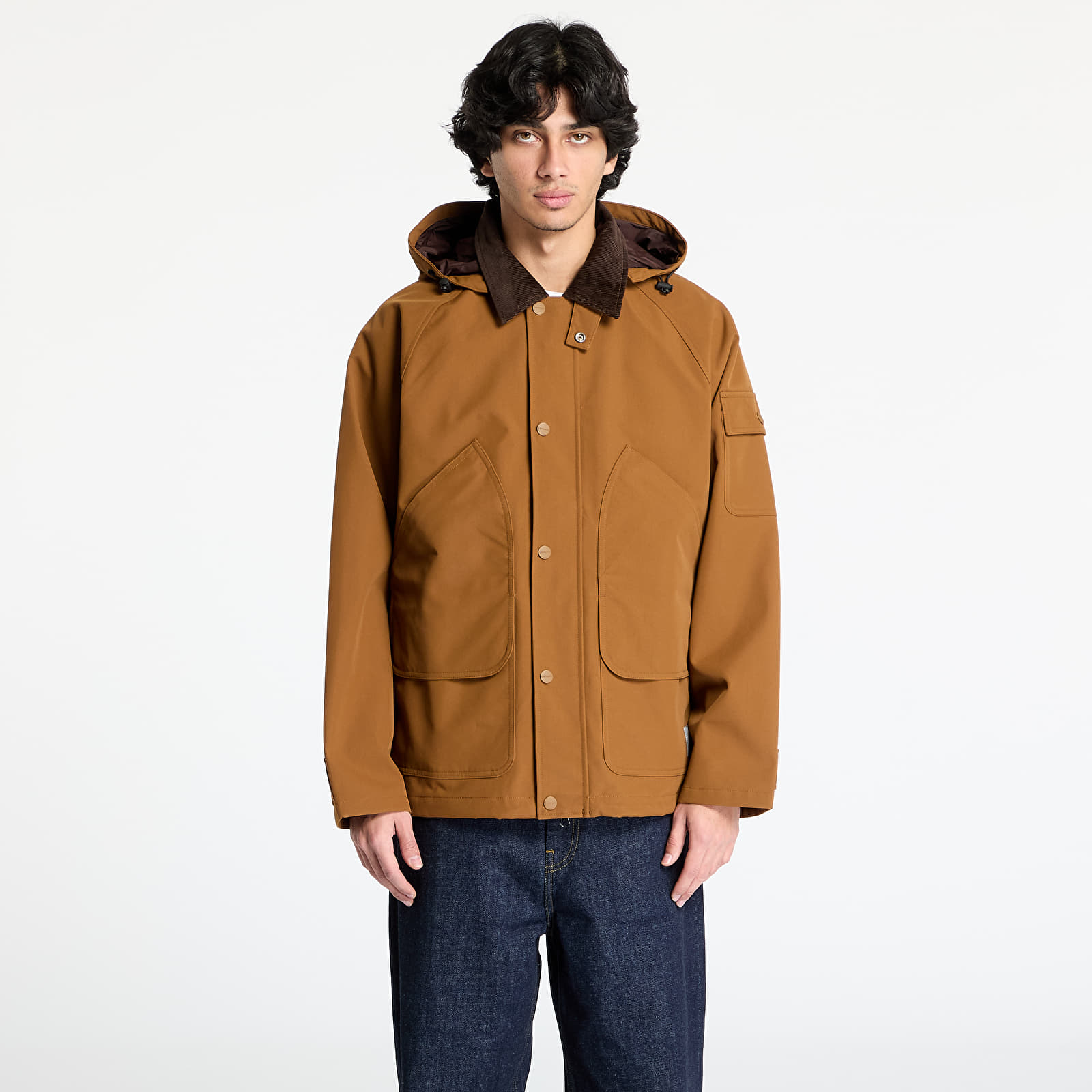 Pánské bundy Carhartt WIP Clarton Jacket UNISEX Hamilton Brown/ Tobacco