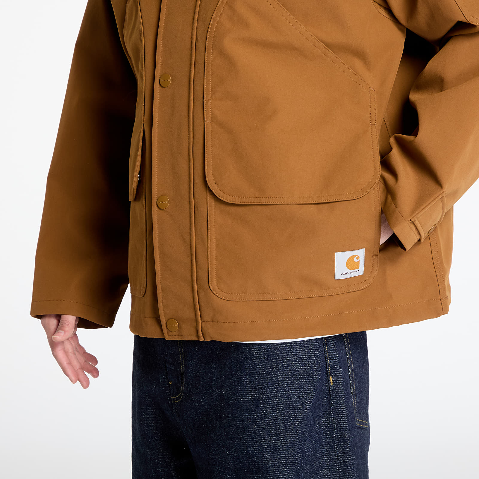 Pánské bundy Carhartt WIP Clarton Jacket UNISEX Hamilton Brown/ Tobacco