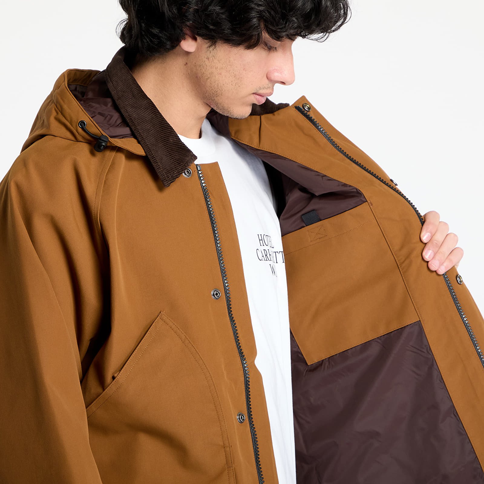 Pánské bundy Carhartt WIP Clarton Jacket UNISEX Hamilton Brown/ Tobacco