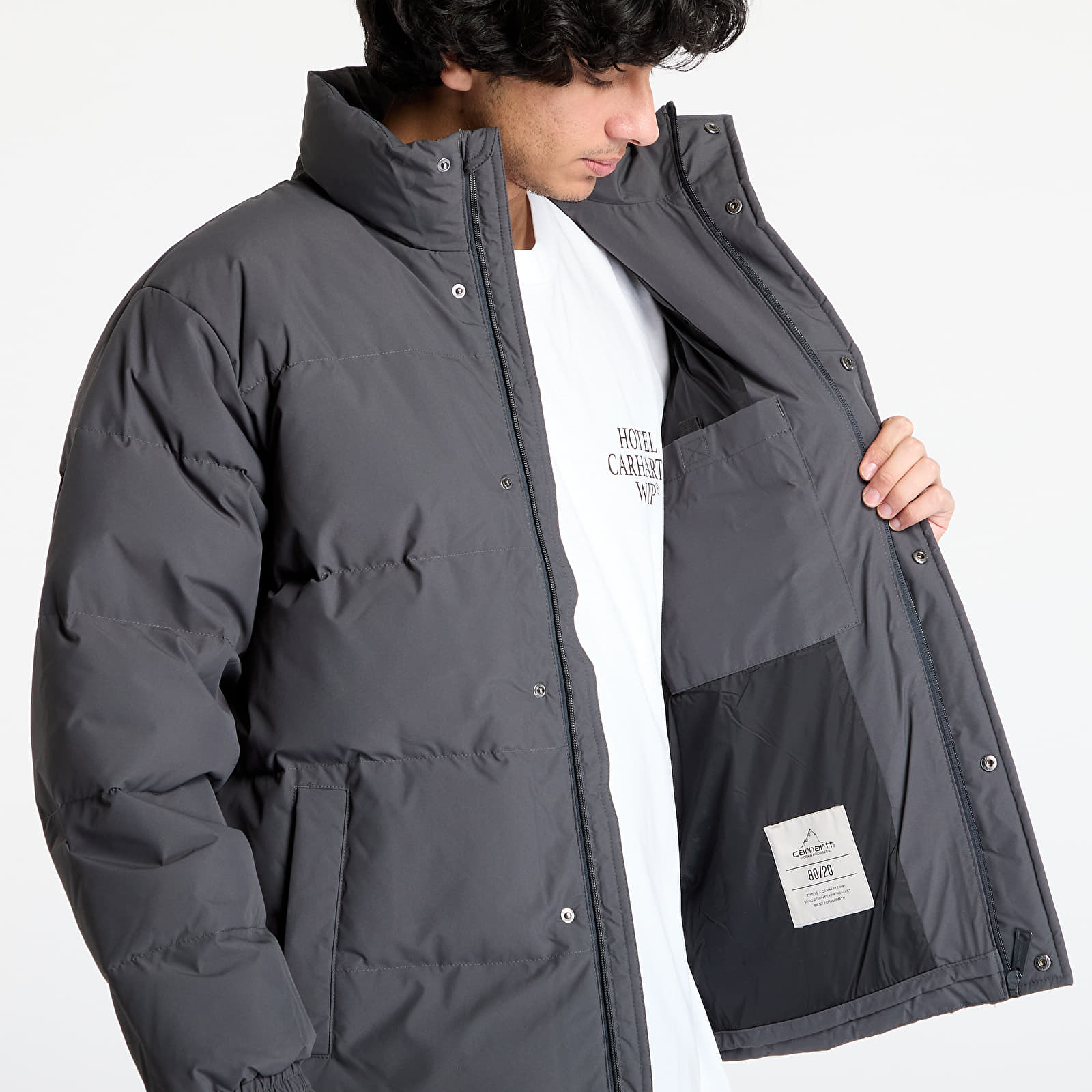 Jacken Carhartt WIP Danville Jacket UNISEX Graphite/ White