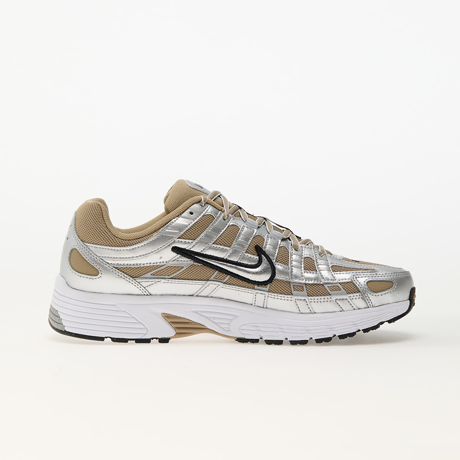 Pánské tenisky a boty Nike P-6000 Khaki/ Metallic Silver-Mtlc Platinum