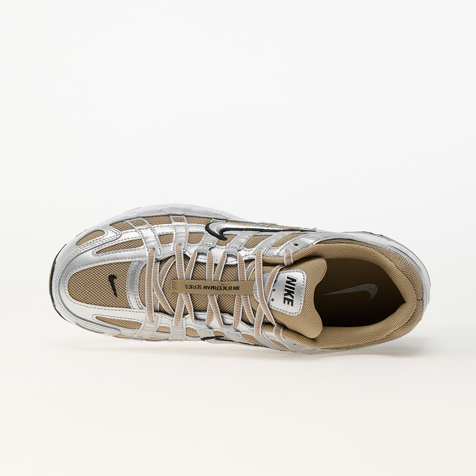 Pánské tenisky a boty Nike P-6000 Khaki/ Metallic Silver-Mtlc Platinum