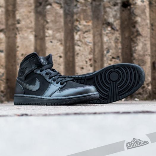 Women s shoes Air Jordan 1 Mid BG Black Black Footshop